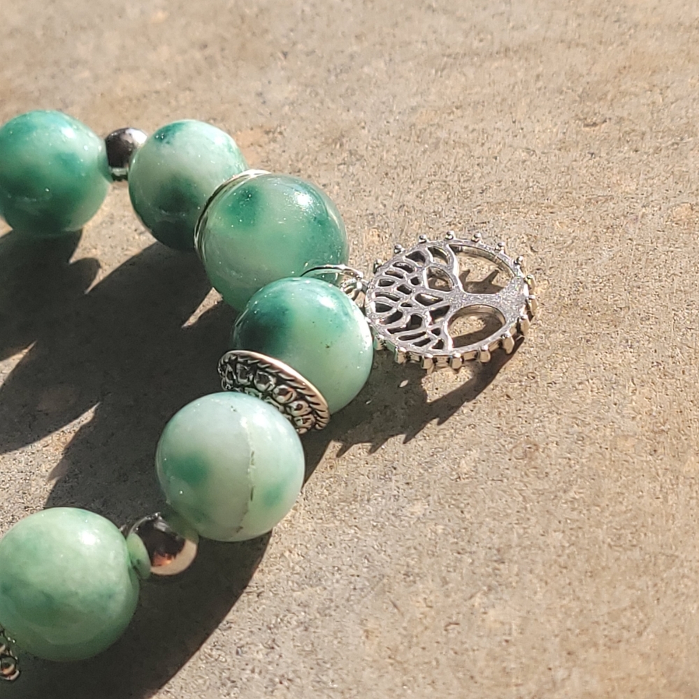 🖤3/$50 Malaysian Jade Stone Bracelet - Picture 2 of 5